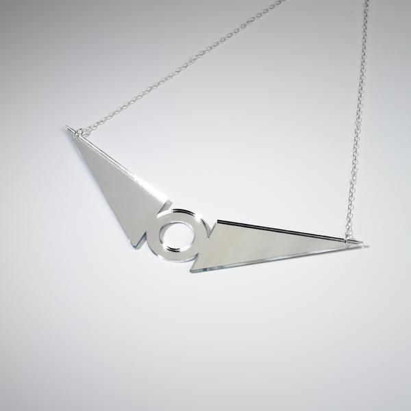 Solaris Necklace in Silver by Lua Lua. perspex, Silver 