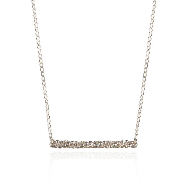 Stark Bar Necklace in Silver by Barbara Yarde Jewellery