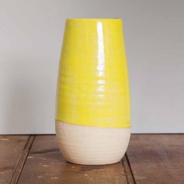 Lesley McShea Sun Yellow Stoneware Vase