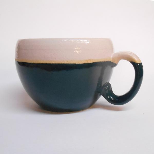 Huggable Dark Sea Green Cermic Mug