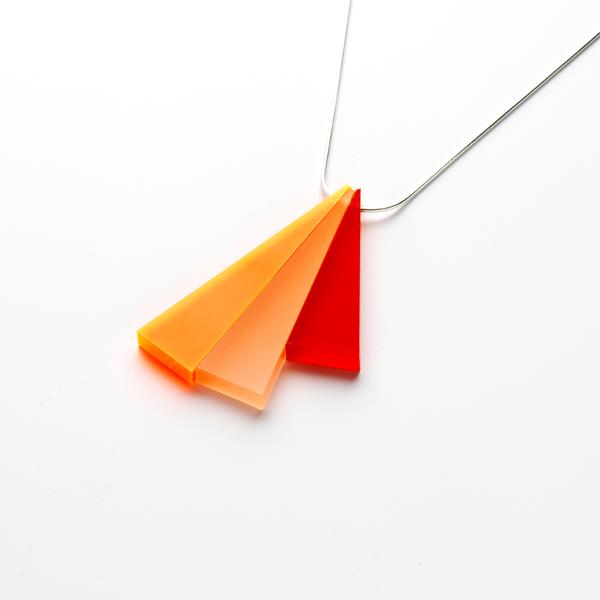 Tutti Frutti Pendant by Lua Lua in Orange, Pink and Red