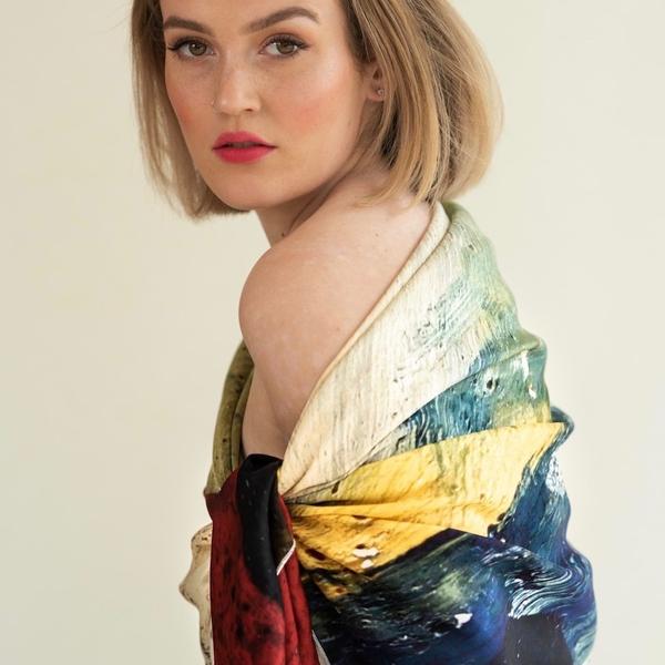 Wildscape Long Silk in Yellow by Rubykite