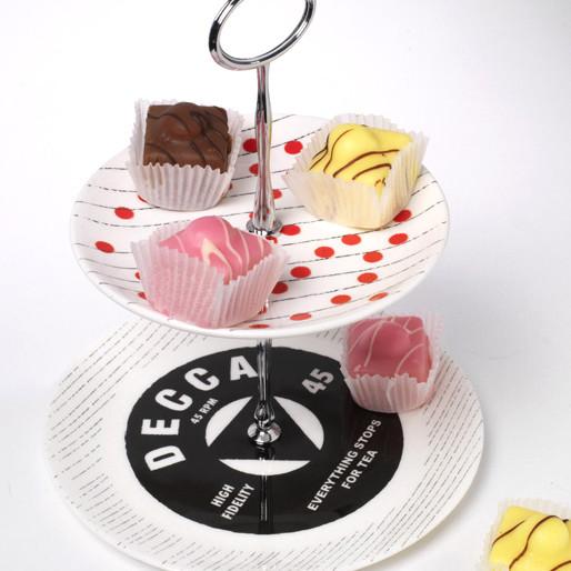 Everything Stops for Tea cake stand