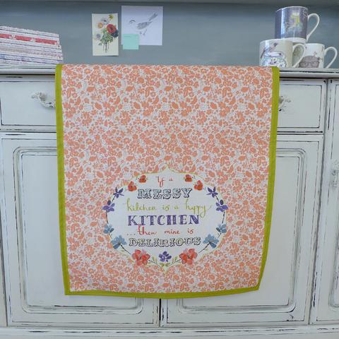 Happy Kitchen Tea Towel