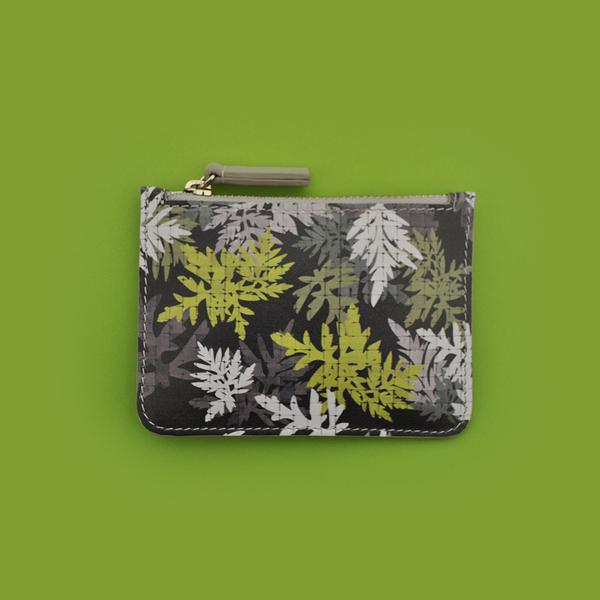 All Over Leaf Print Purse by Few London