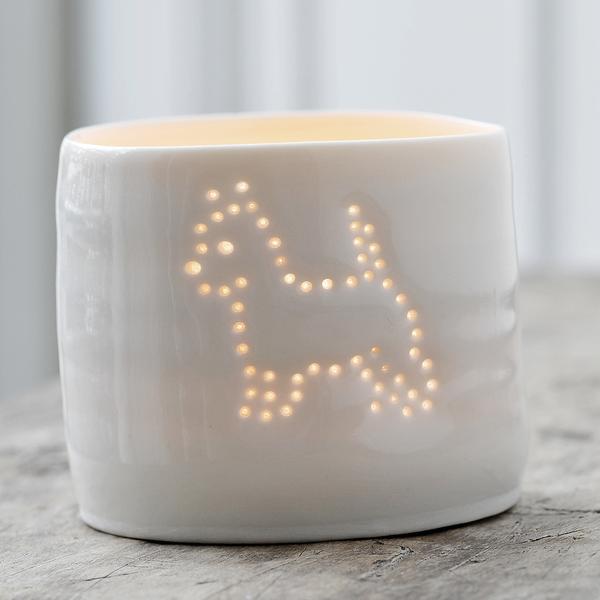 Luna MIni Westie Porcelain Light by Luna Lighting