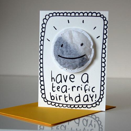Tearrific birthday card (single)